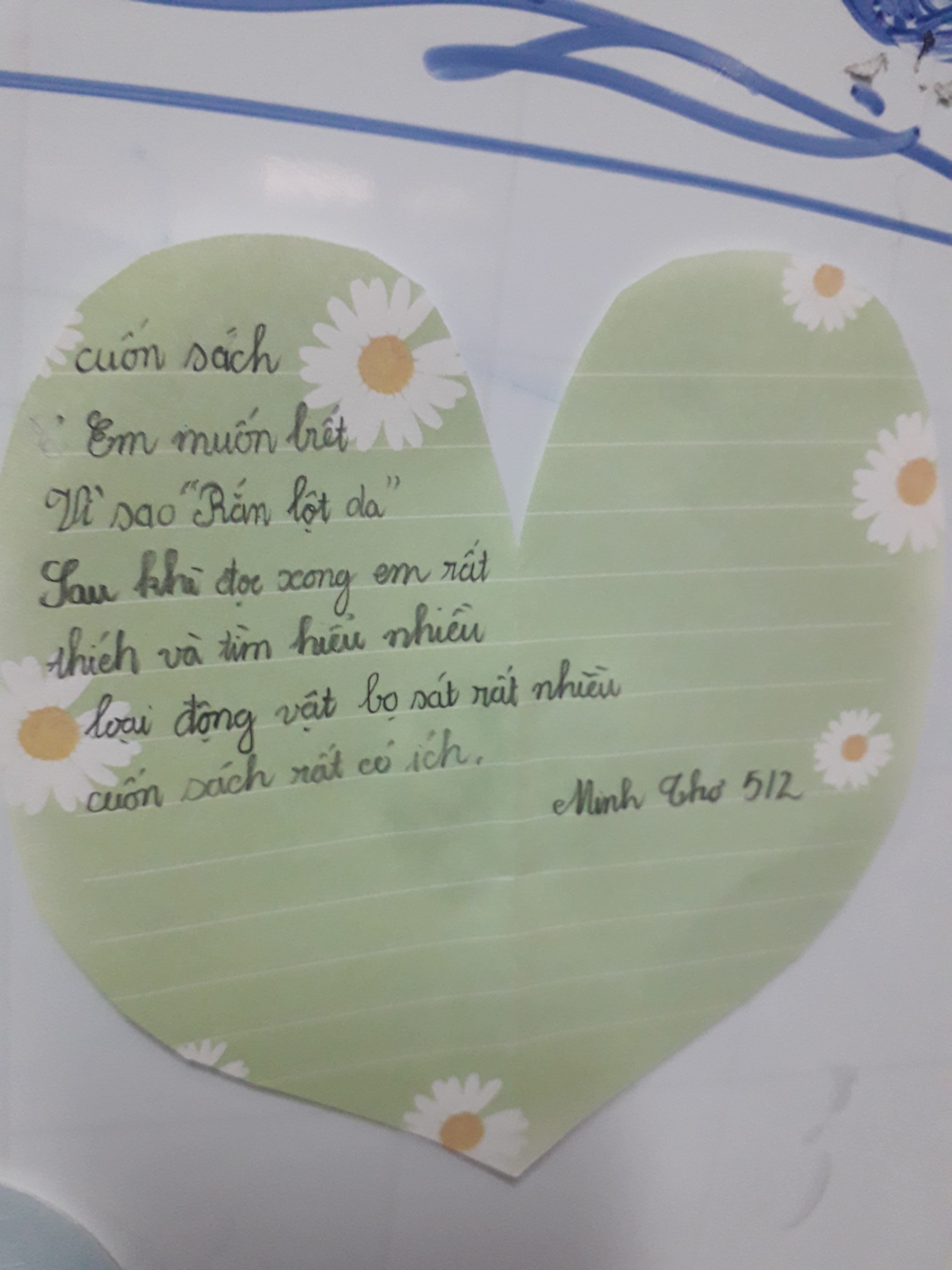 Cảm nhận viết tay của học sinh 1